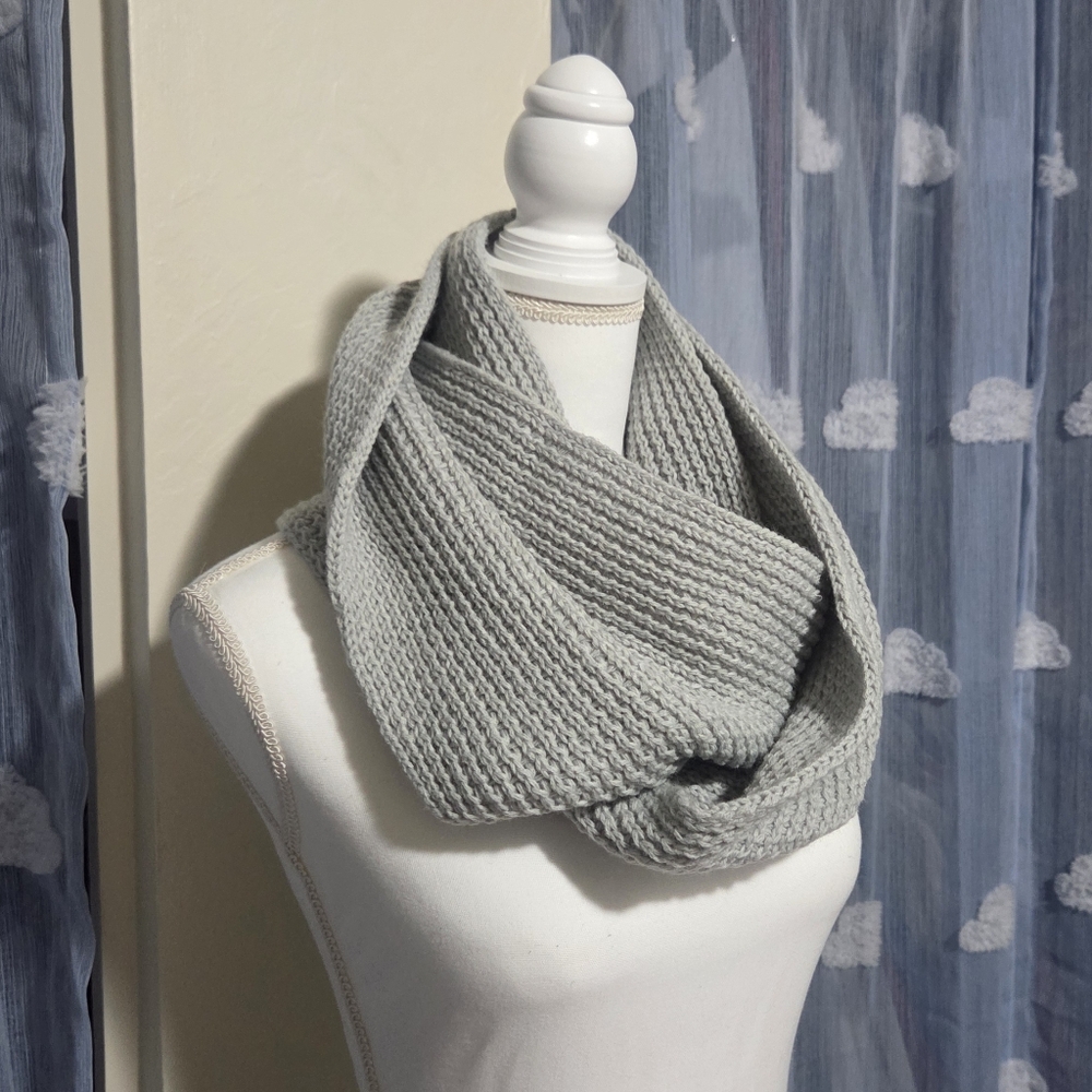 Bcbgeneration Light Gray Knit Infinity Scarf - image 2
